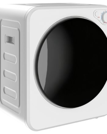 Mini Tørretumbler    Kg Kapacitet    Programmer Op Til 60â  800w 400w  Udluftet Tørretumbler Med Tromle   Rustfrit Stål  Hvid