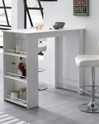 Minimalistisk Barbord  120   107     60 Cm  Hvid