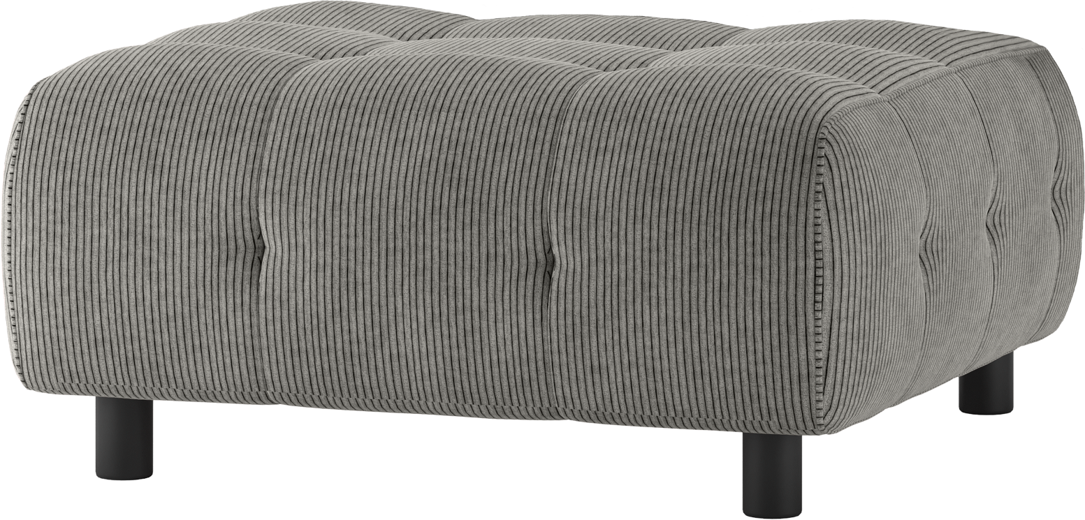 Modulær Sofa Skammel Woood Louis Fløjl Lysegrøn 90x90 Cm