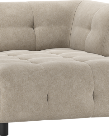 Modulsofa Woood Louis     Chaiselong Højre Lysegrå Vævet Polyester H73xb122xl140 Cm