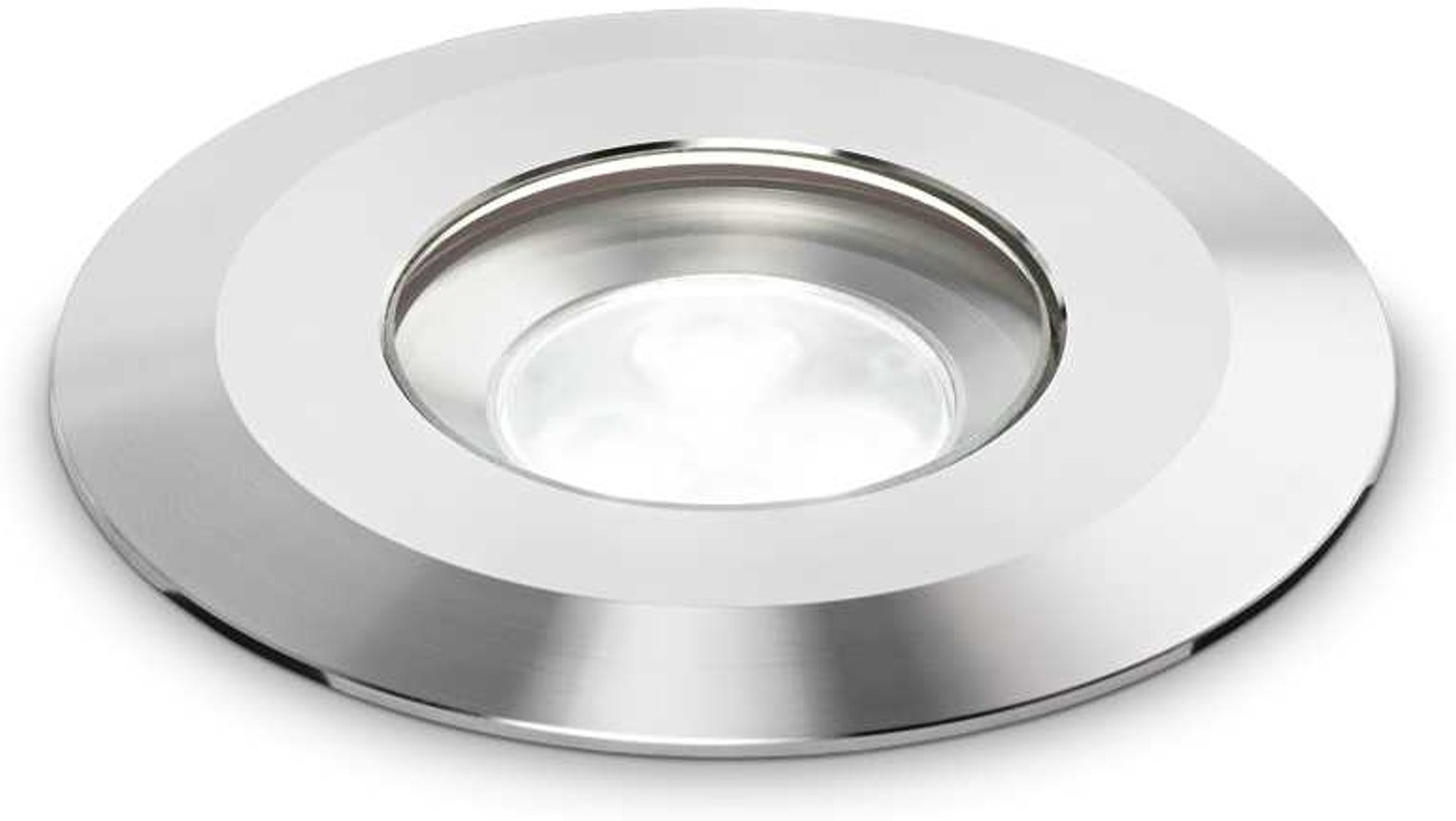 Nedgravningsspot Ideal Lux Park Led Stål Ip68 ø9 Cm Integreret Led 520 Lm 4000k 8w