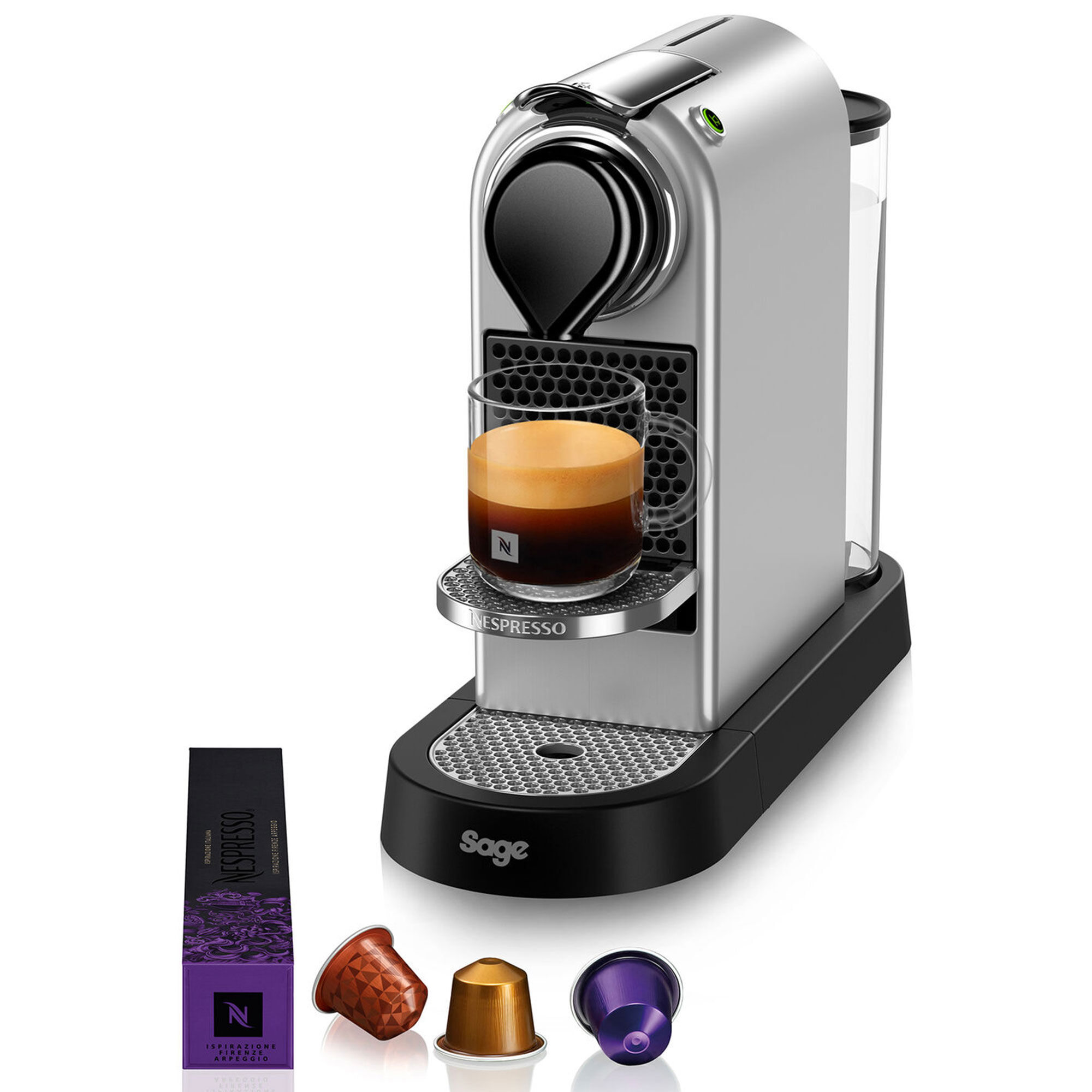 Nespresso By Sage Sec Citiz Kapselmaskine  Sølv