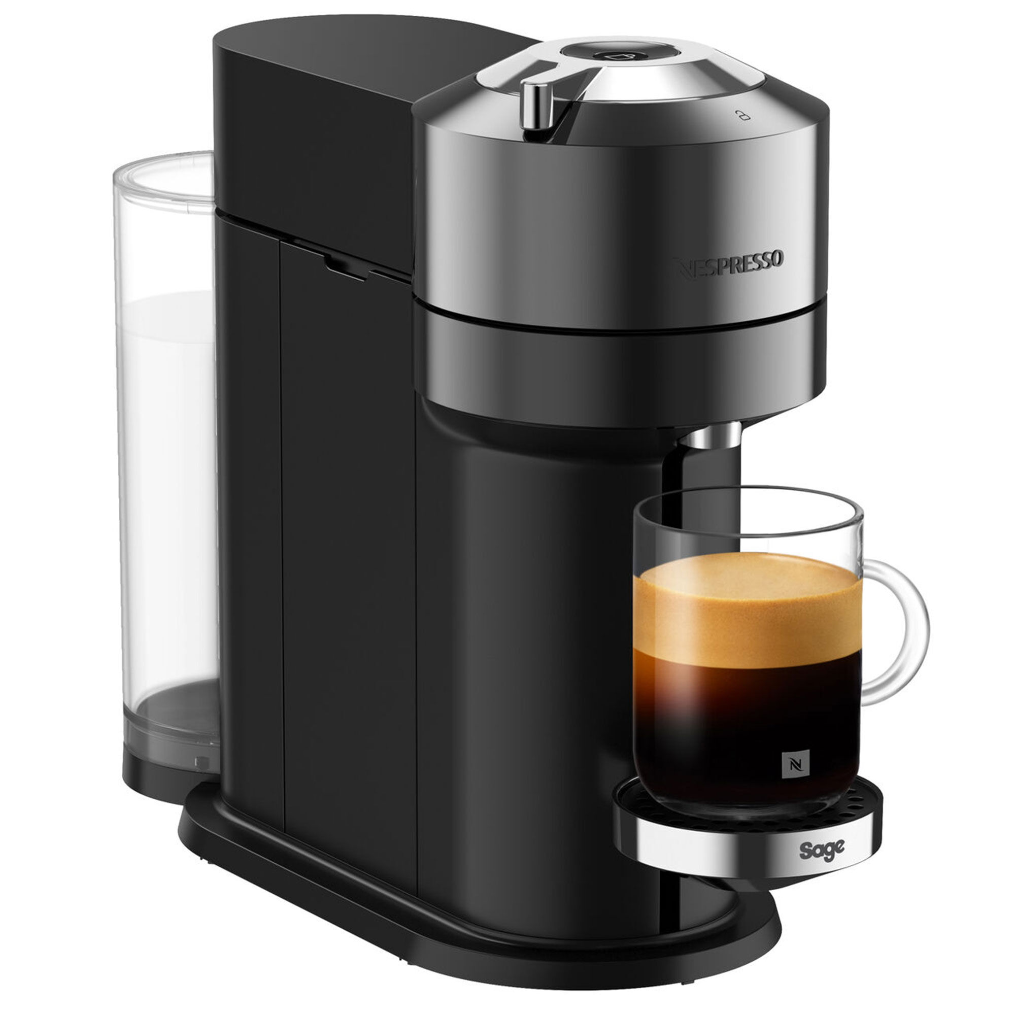 Nespresso By Sage Snv 540 Vertuo Next Deluxe Kapselmaskine  Krom