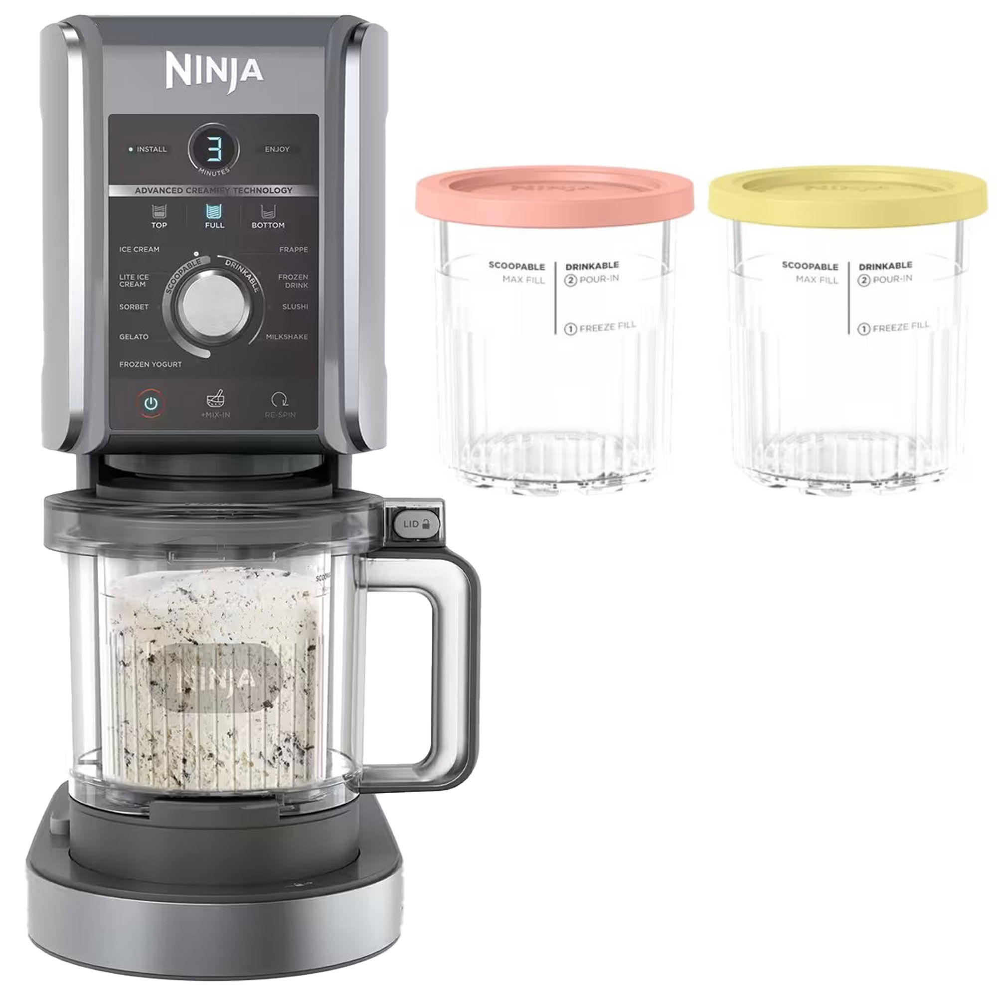Ninja Nc501 Creami Deluxe Ismaskine Med   Ekstra Beholdere