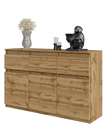Noah Kommode Med   Skuffer Wotan Eiche H75cm B120cm D35cm