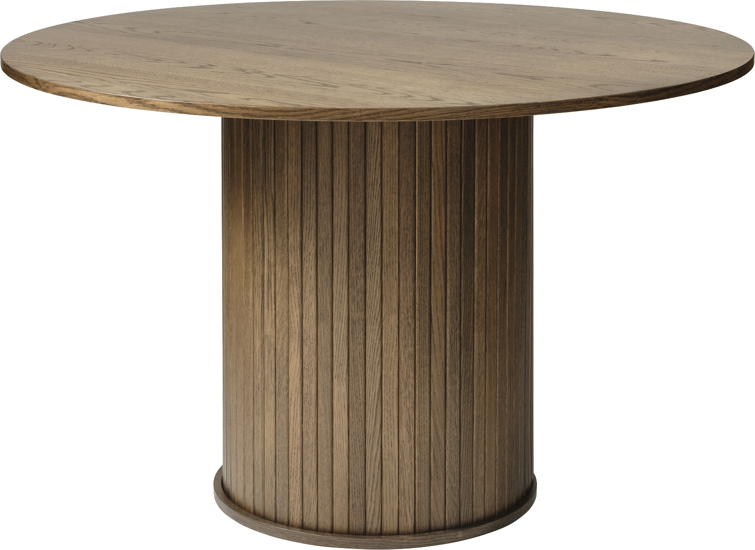 Nordique Design Nola Rundt Spisebord Røget Egetræ ø120 H75 Cm