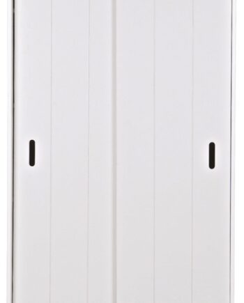 Opbevaringsskab Woood Row Med Skydefunktion   Hvid  H195ã B44ã L85 Cm