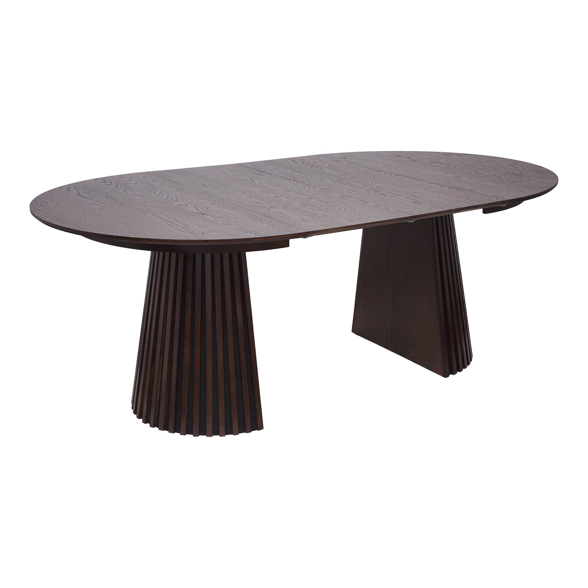 Osaka Spisebord Spisebord Egefiner Smoked Inkl To Tillægsplader ø120x120-160-200x75 Cm