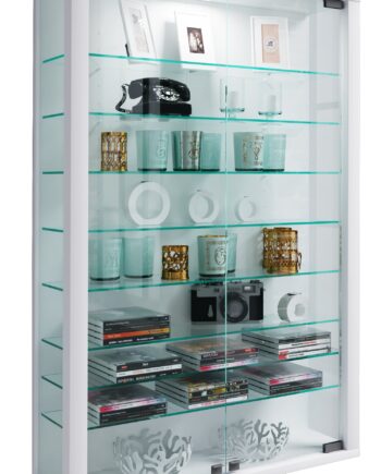 Overskab  Quot Vitrosa Mini Quot  Med Led  90x59x18 Cm