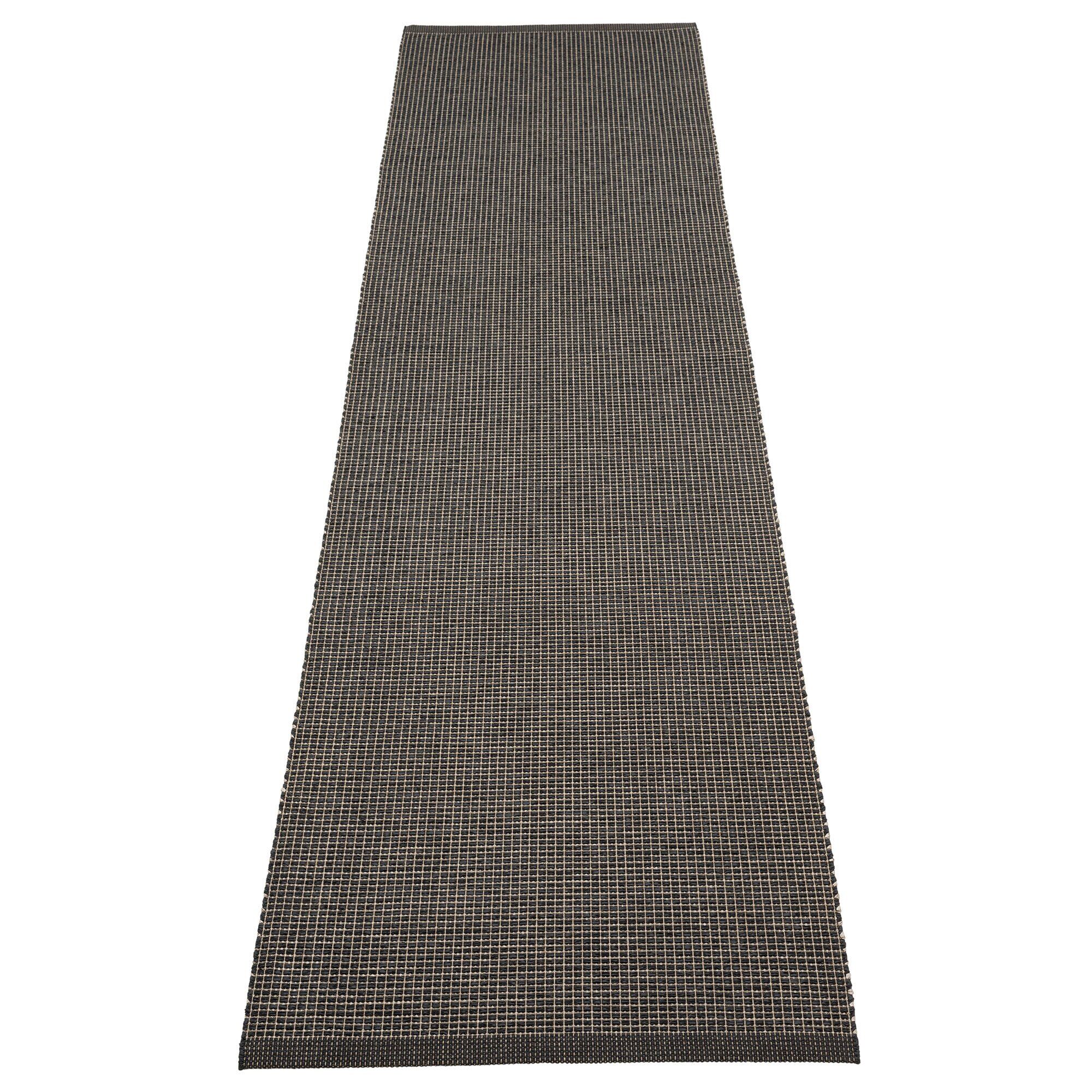 Pappelina Emm Gulvtæppe 300x70 Cm  Black Linen