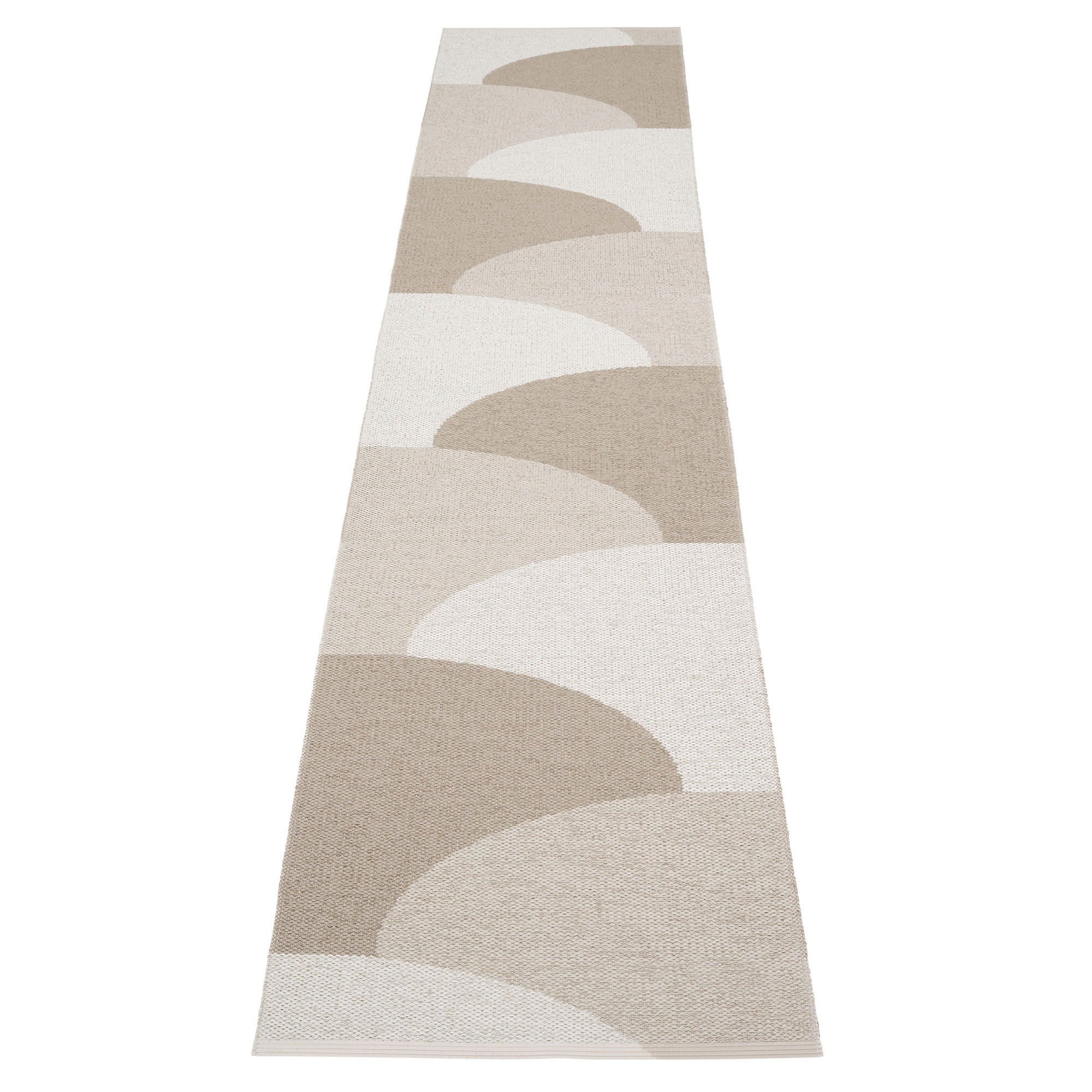 Pappelina Hill Tæppe 70x360 Cm  Dark Linen Linen Fossil Grey