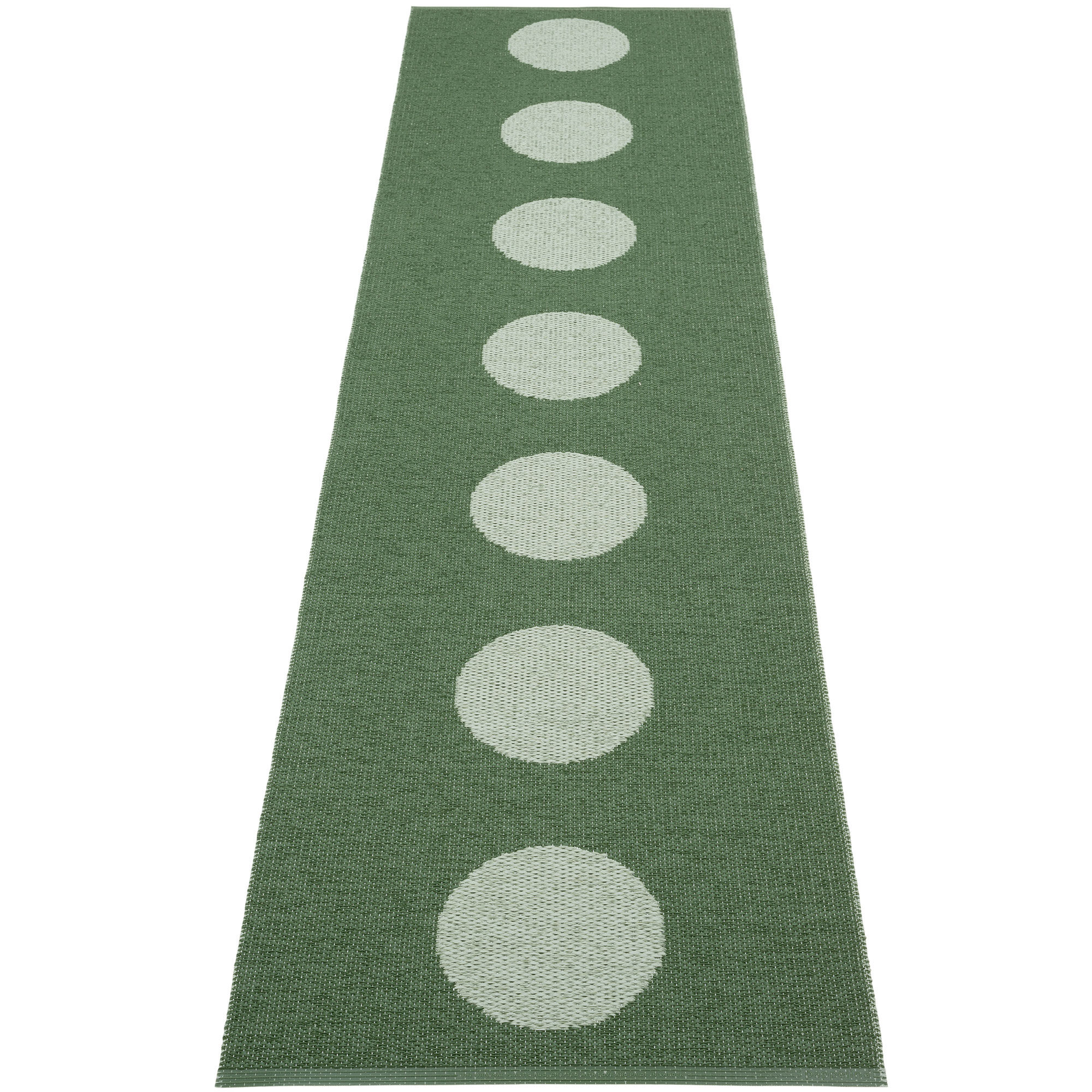Pappelina Vera Pop Tæppe 70x280 Cm  Leaf Misty Mint