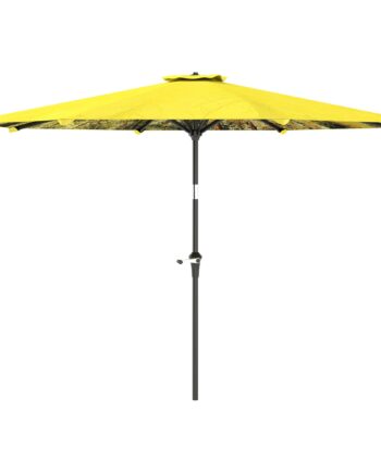 Parasol 300 Cm  Parasol Med Håndsving  Ottekantet Balkonparasol Gul