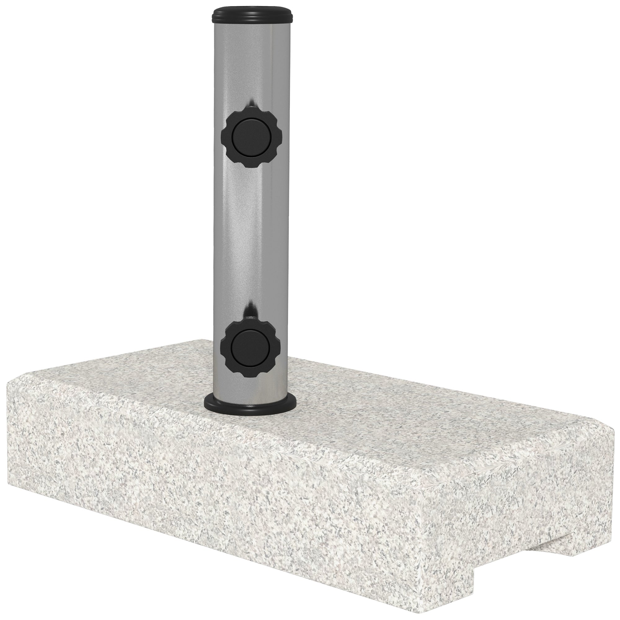 Parasolfod 25 Kg Granitfod Til Parasolstænger ø32 38 48 Mm Grå