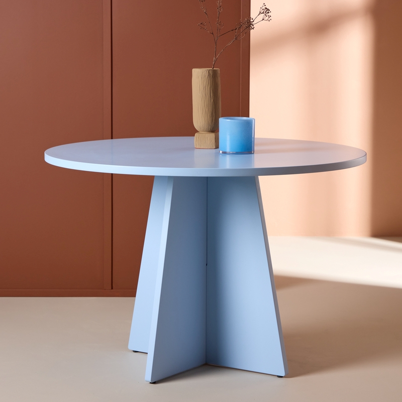 Pastello Spisebord Lyseblå Mdf Diameter 110 Cm