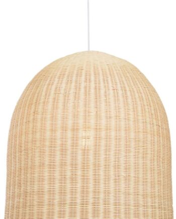 Pendel Lampe Kave Home Druciana Håndvævet Naturfibre Rattan Kolonialt Design