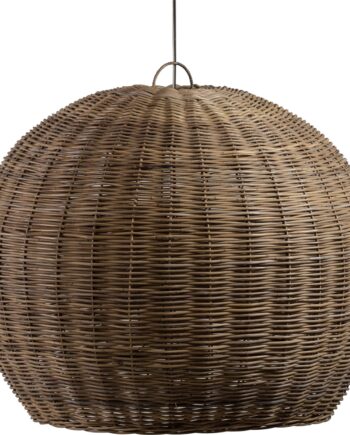 Pendelampe Mooze Woood Exclusive Naturlig Rattan ø120    H100 Cm   Justerbar Højde  E27