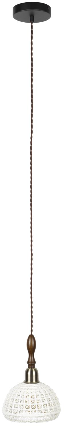 Pendellampe Dutchbone Poppy ø19 Cm H150 Cm Offwhite Keramik Dæmpbar Retro Design