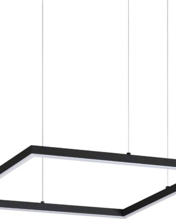 Pendellampe Ideal Lux Oracle Slim  Integreret Led Pendellampe 3080 Lm  Varm Hvid 3000k  Sort  Justerbar Højde 90 2040 Mm