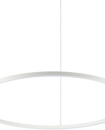 Pendellampe Ideal Lux Oracle Slim ø90 Cm Justerbar H90 205 Cm Hvid Led 51w 4280 Lm 4000k