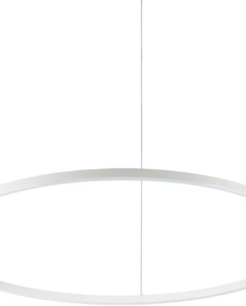 Pendellampe Ideal Lux Oracle Slim ø900 Mm Hvid Integreret Led 51w 4060 Lm 3000   Højdejusterbar 90 2050 Mm