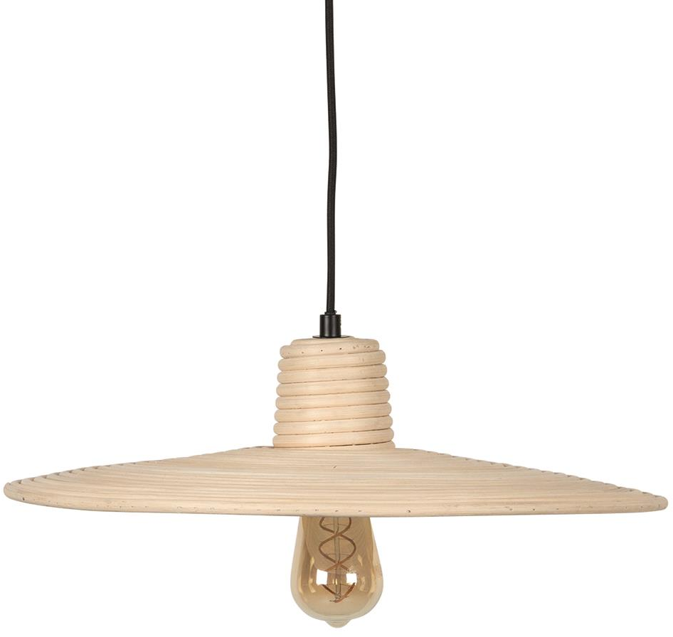 Pendellampe Zuiver Balance Håndflettet Stenlysgrå Rattan ø45 Cm Med Dæmpbar Belysning