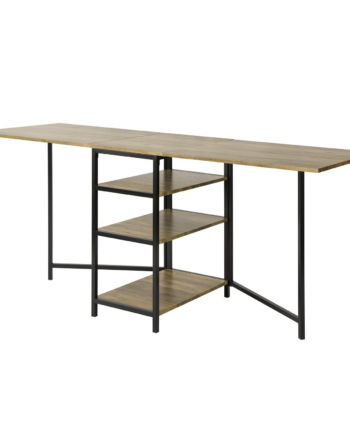 Pladsbesparende Klapbord Med   Hylder  B60xh77xl180cm