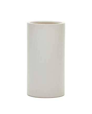 Plantekrukke Kave Home Aiguablava   Hvid Cement H80   ø42 Nordisk Design