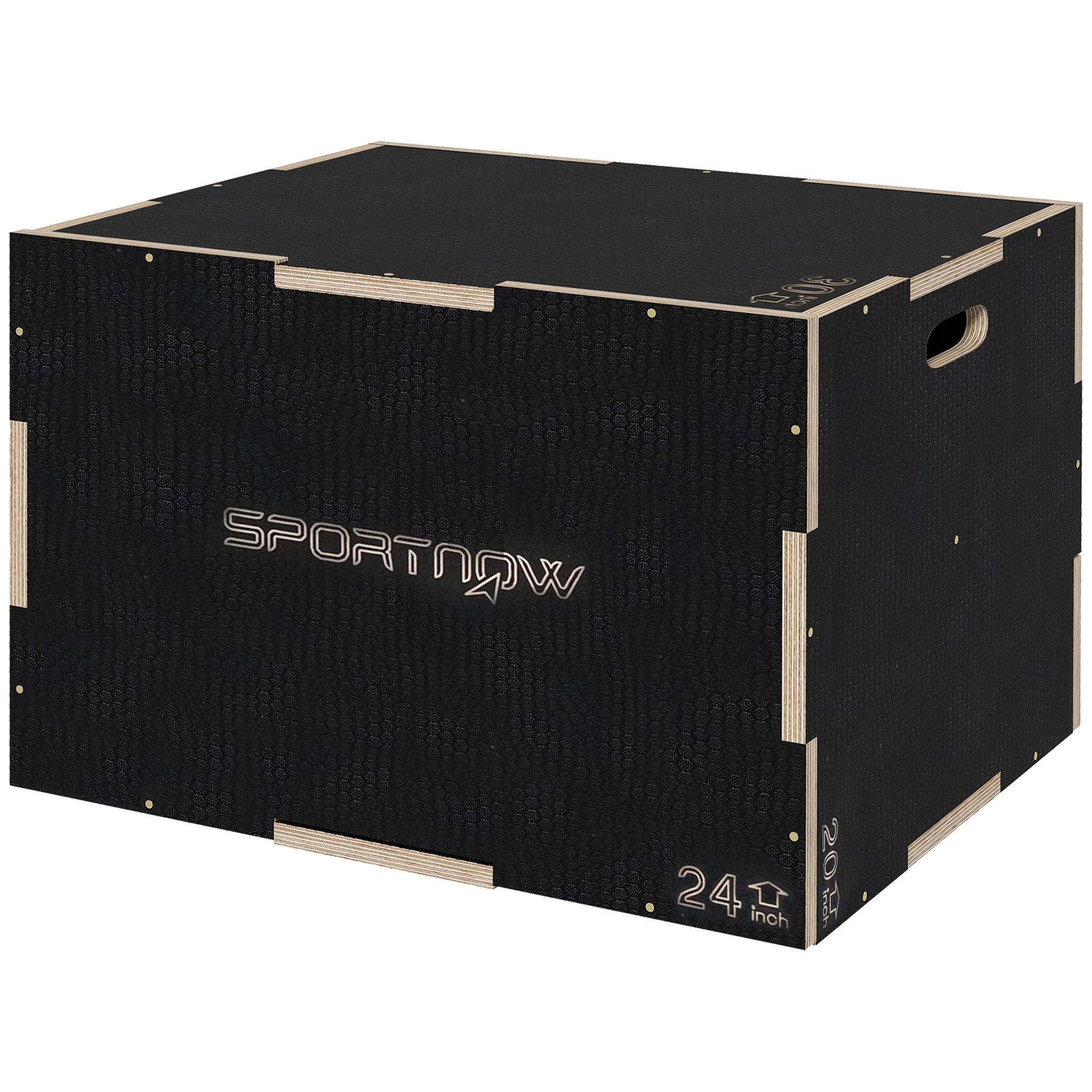 Plyo-boks Springboks Robust 76x61x51 Cm Sort Håndtag 10x3 Cm Op Til 120 Kg