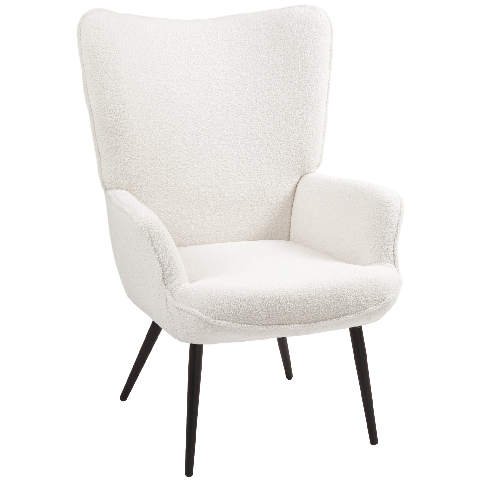 Polstret Stol Moderne Design 71x77x102cm Cremehvid
