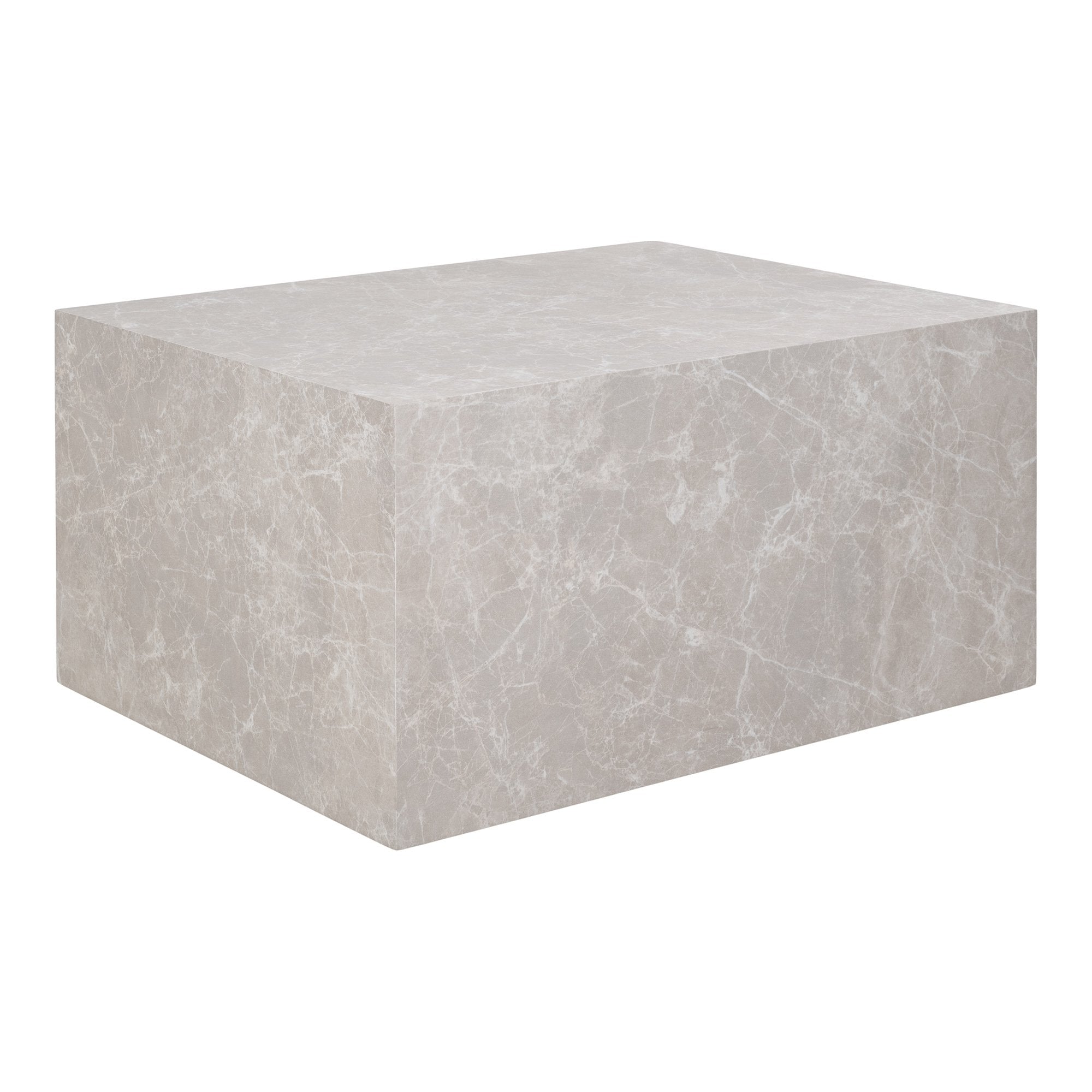 Prague Sofabord Sofabord Marmor Look Beige 60x80x40 Cm