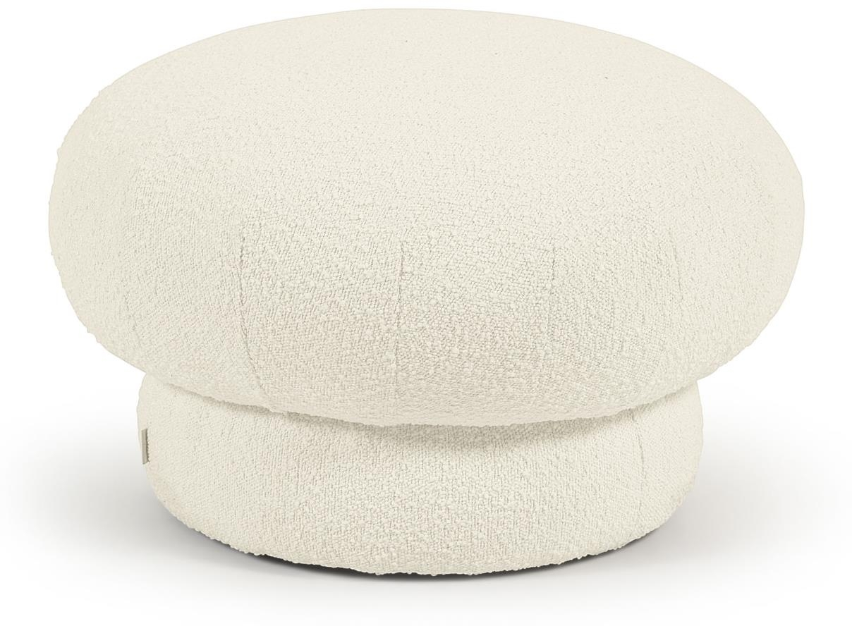 Puf Kave Home Sarisha Hvid Shearling 60x60x40 Cm