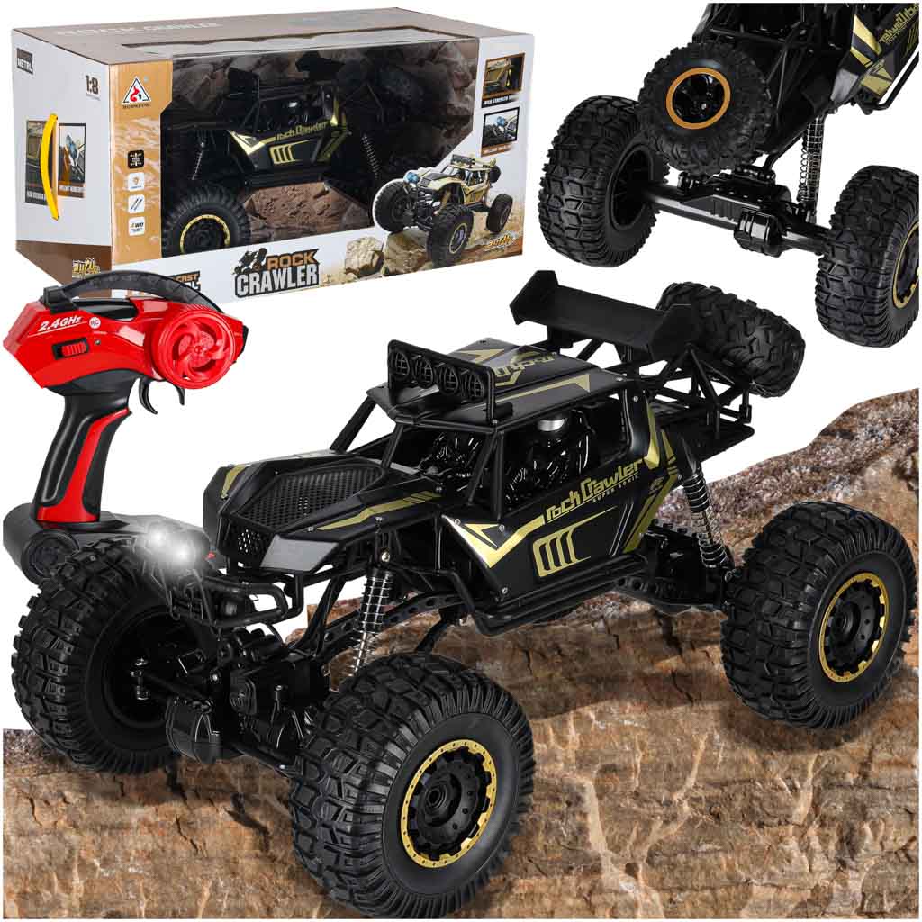 Rc Rock Crawler 4ghz : 51cm Sort Bil