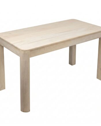 Rektangulært Spisebord 120x60 Cm   Massivt Mangotræ White Wash   Designbord