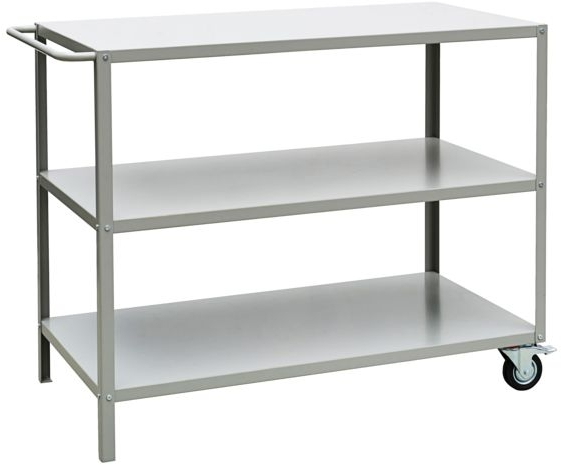 Rullebord Nicolas Vahé Trolley Table Displaybord Metal Lysegrå Med Hjul H90ã B60ã L110 Cm