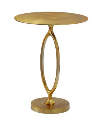 Rundt Sidebord 44 Cm   Guld Aluminium   Moderne Designbord