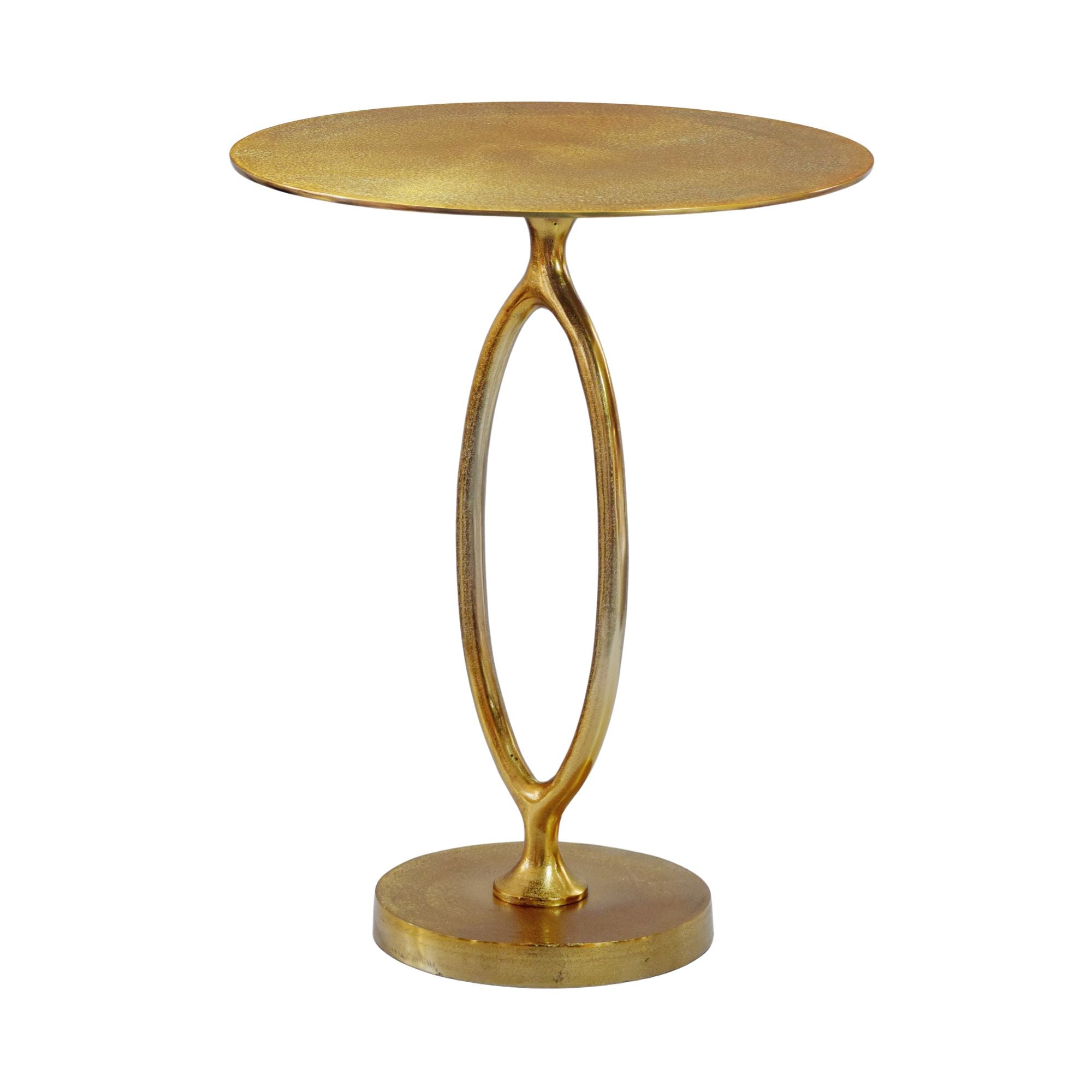 Rundt Sidebord 44 Cm Guld Aluminium Moderne Designbord