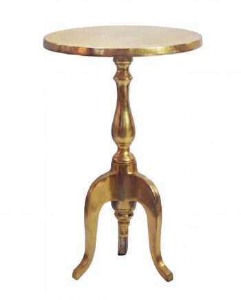 Rundt Sidebord 35 Cm   Guld Aluminium   Moderne Designbord