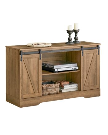 Rustik Kommode Med Skydedøre  120   40   70 Cm  Brun