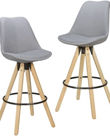 Sæt Med   Barstole   Retro-design  Skandi-look