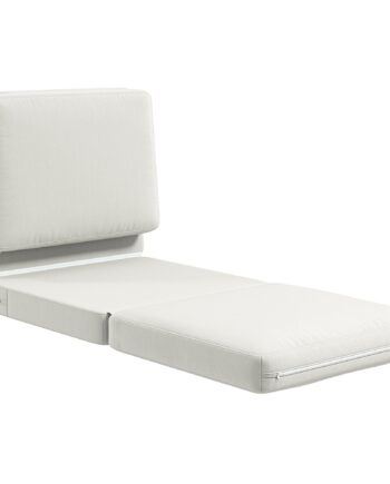 Sammenklappelig Gulvstol Med Hynde  Konvertibel Polstret Sofa  Stue  Gæsteværelse  Kontor  75   268   18 Cm  Cremehvid
