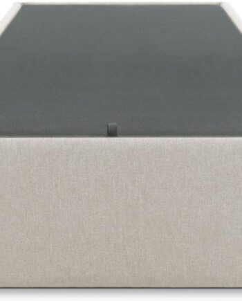 Sengebund Kave Home Matters Med 500   Opbevaring Gaslift Stof Beige Sort