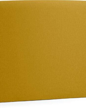 Sengegavl Kave Home Dyla 90 Cm Sennepsgul Polstret Hovedgavl Nordisk Design