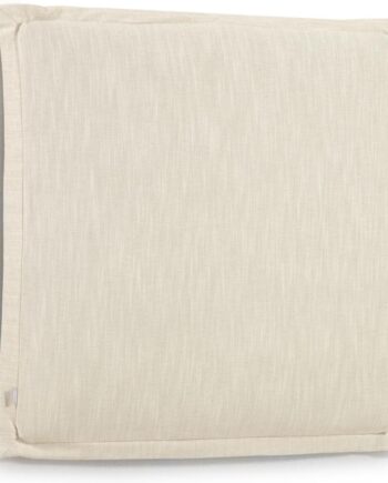 Sengegavl Kave Home Tanit   Polstret Hvid Stof-hovedgavl 106x106 Cm