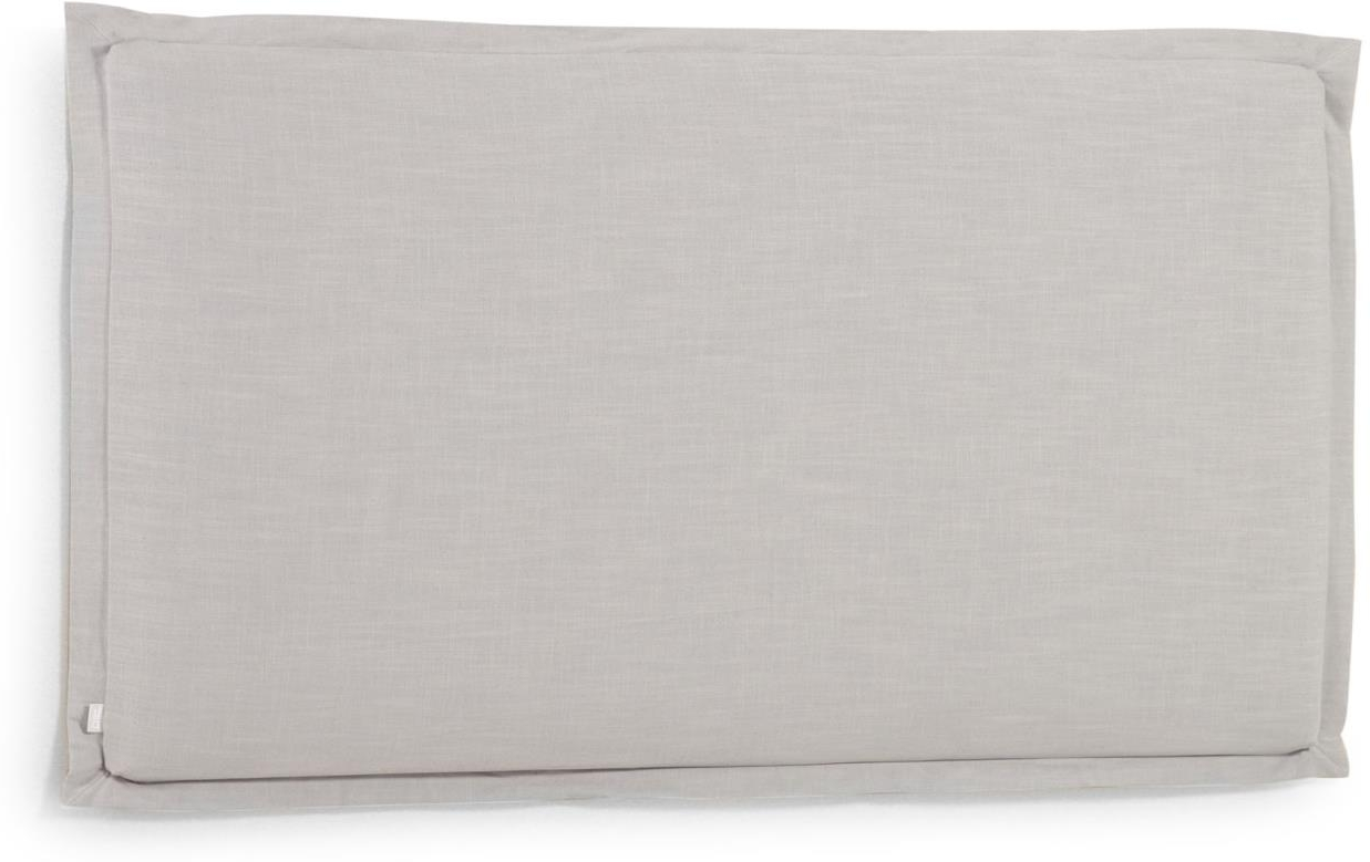 Sengegavl Kave Home Tanit Polstret Stof Hovedgavl Grå H106xl206 Cm Moderne Nordisk