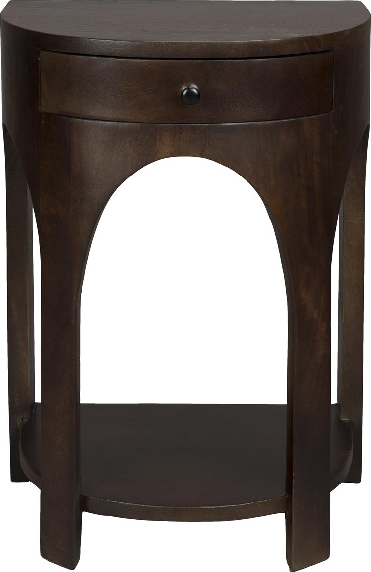 Sidebord Dutchbone Belvedere Småbord Antracit Mangotræ Vintage H55 B40 L30 Cm Med Skuffe Og Hylde