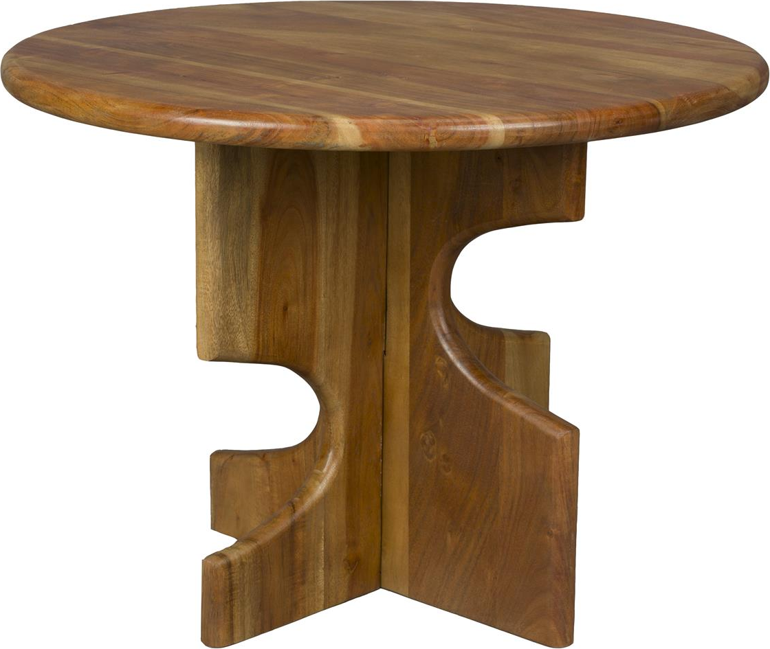 Sidebord Morgan Småbord Fra Dutchbone   Akacietræ ø60   H45 Cm Kaffe-tone
