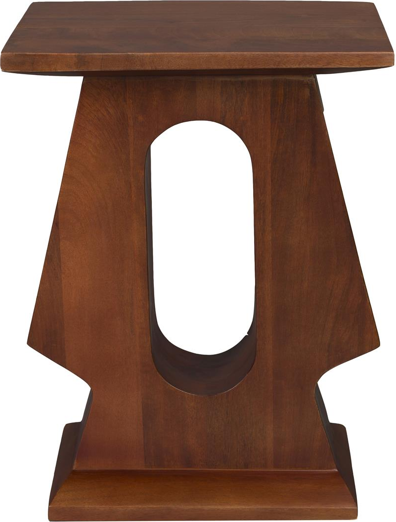 Sidebord Småbord Dutchbone Pilaster Mangotræ Kaffe Vintage Design H48xb25xl35 Cm