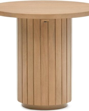 Sidebord  Småbord Kave Home Licia   Massiv Mangotræ ø60 Cm Natur   Håndlavet   Bæredygtigt