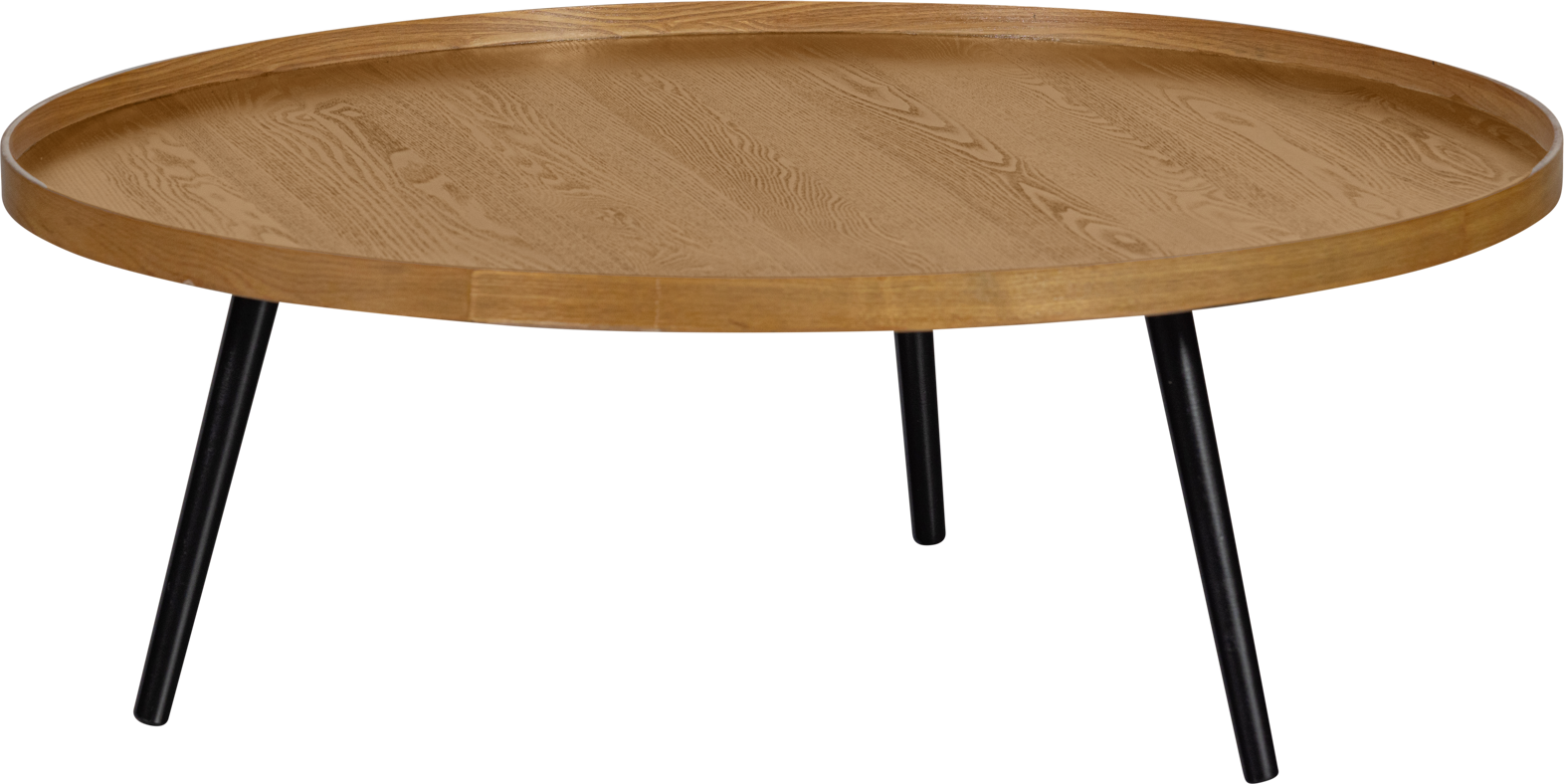 Sidebord Småbord Woood Mesa ø100 H36 Natur Mdf Fyrretræ